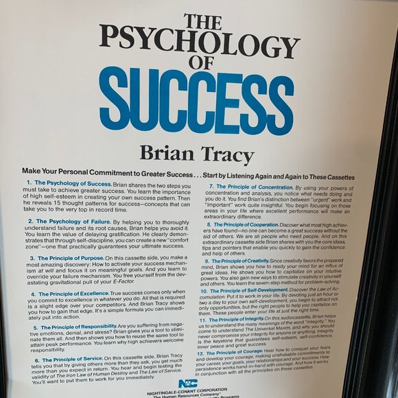 The Psychology of success- 10 Proven Principles for Winning by Brian Tracy - Picture 3 of 4